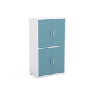 INGE - Cabinet Maple White with 4 inner compartments and 4 doors Terracota, with lock