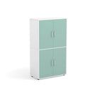 INGE - Cabinet Maple White with 4 inner compartments and 4 doors Terracota, with lock
