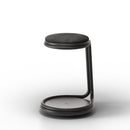 JON - Swing stool with rounded base. Stackable. Green mint