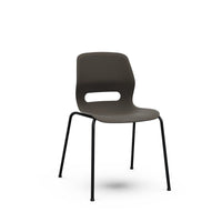 JUN BASIC - Chair with Basic Black Frame and shell CREAM