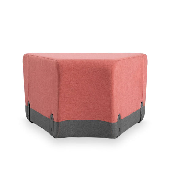 KALIN CURVED - Upholstered curved sofa – Top color Terracotta Bloom