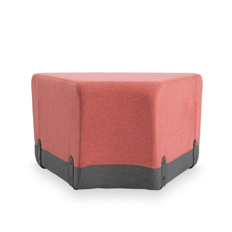 KALIN CURVED - Upholstered curved sofa – Top color Terracotta Bloom