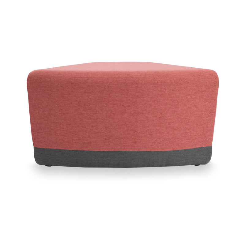 KALIN CURVED - Upholstered curved sofa – Top color Terracotta Bloom