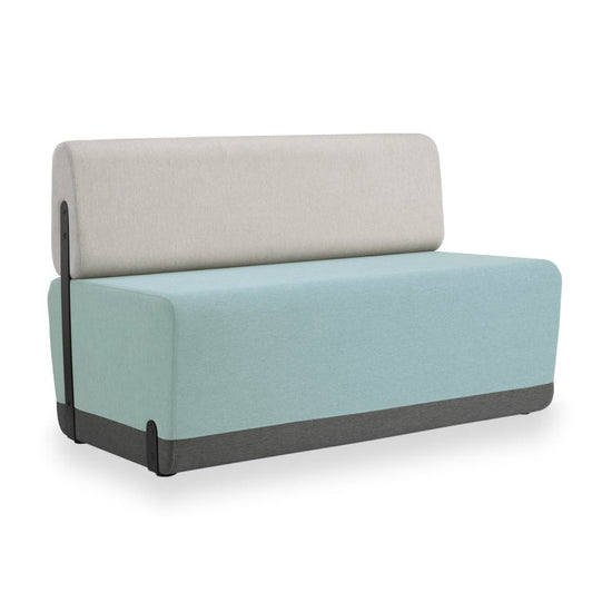 KALIN RECTANGLE COMPLETE - Upholstered straight sofa – Top color Sage Mint.