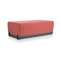 KALIN RECTANGLE - Upholstered straight sofa – Top color Terracotta Bloom