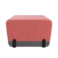 KALIN RECTANGLE - Upholstered straight sofa – Top color Terracotta Bloom
