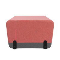 KALIN RECTANGLE - Upholstered straight sofa – Top color Terracotta Bloom
