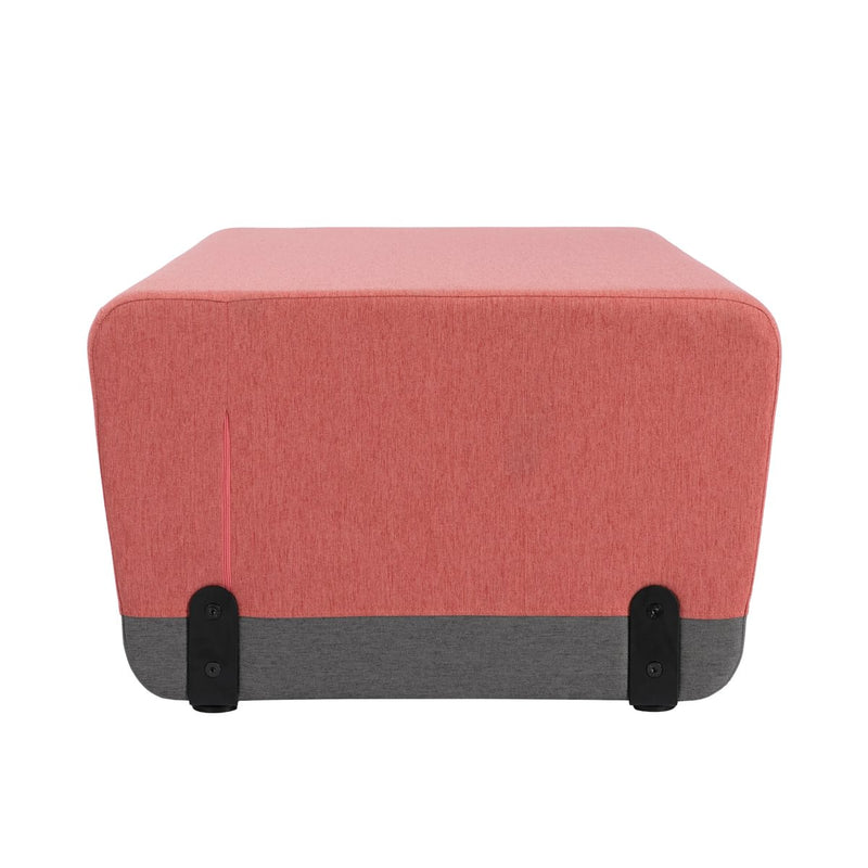 KALIN RECTANGLE - Upholstered straight sofa – Top color Terracotta Bloom