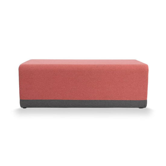 KALIN RECTANGLE - Upholstered straight sofa – Top color Terracotta Bloom