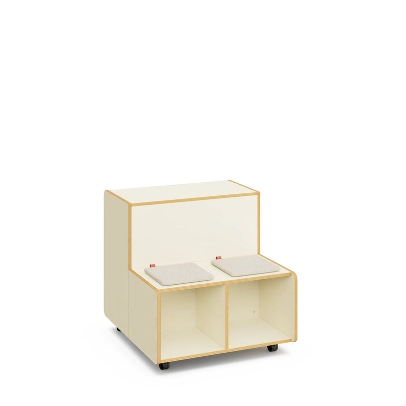 KIDO – Double-Height Tiered Cabinet – White Maple Interior – White Maple Exterior Finish