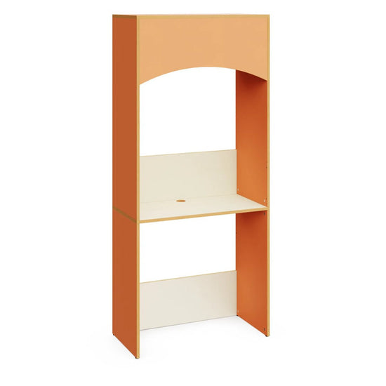 KROK – Desk Cabinet – White Maple Interior – Terracotta Nova Exterior Finish