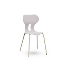 LIA BASIC – Plastic Chair with Metal Frame Warm Grey – Stone Gray – Size 6
