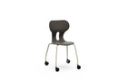 LIA CASTOR – Plastic Chair with Metal Frame Warm Grey – Graphite Black – Size 6