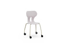 LIA CASTOR – Plastic Chair with Metal Frame Warm Grey – Stone Gray – Size 5