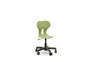 LIA MINI LIFT – Swivel Plastic Chair, Gas Lift, Wheeled Base – Olive Green