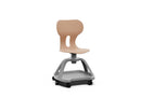 LIA STORE – Chair with Polypropylene Base and Castors, Lower Tray – Light Terracotta