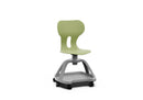 LIA STORE – Chair with Polypropylene Base and Castors, Lower Tray – Olive Green