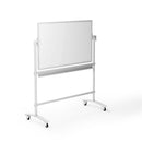 LILY - Magnetic whiteboard, reversible, with castors and tray. 1500x900 mm. White