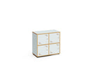 LOCKY 2×2 – 4-Locker Cabinet – White Maple Interior – White Maple Exterior Finish