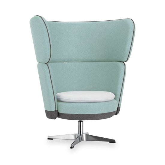 MANNY LARGE - High Armchair – Upholstered+cushion – Top color  Sage Mint