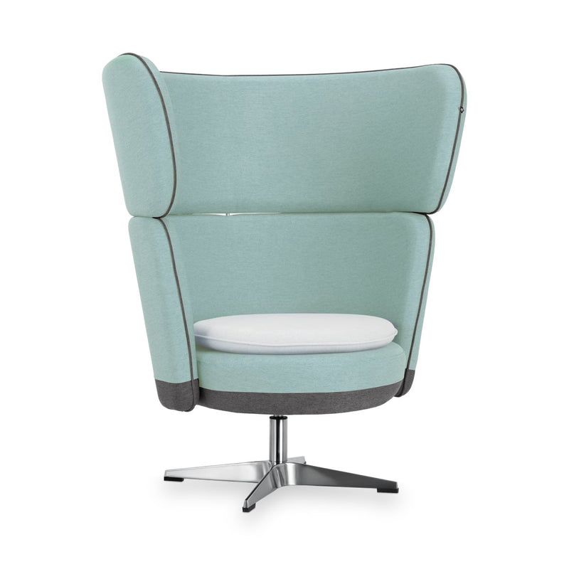 MANNY LARGE - High Armchair – Upholstered+cushion – Top color  Sage Mint