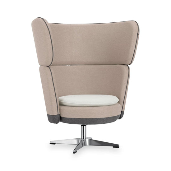 MANNY LARGE - High Armchair – Upholstered+cushion – Top color Sand Dune