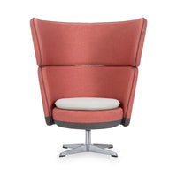MANNY LARGE - High Armchair – Upholstered+cushion – Top color Terracotta Bloom