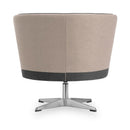 MANNY – Low upholstered armchair+cushion – Top color Sand Dune