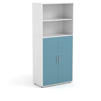MAUD - Cabinet with 2 upper, 3 inner compartments and 2 wood doors with lock