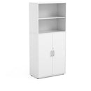 MAUD - Cabinet Maple Blanc with 2 upper, 3 inner compartments and 2 terracota doors with lock