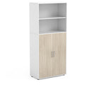 MAUD - Cabinet with 2 upper, 3 inner compartments and 2 mint green doors with lock