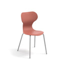 MIA BASIC - Plastic chair. Metal frame. Navy blue. Size 4