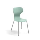 MIA BASIC - Plastic chair. Metal frame Warm Grey- Navy blue. Size 5
