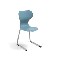 MIA CANTILEVER - Plastic chair. Metal frame. Ochre. Size 5