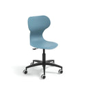 MIA LIFT - Swivel plastic chair with castors. Stroke gas lift. Adjustable S5-S7. Colour black