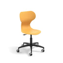 MIA LIFT - Swivel plastic chair with castors. Stroke gas lift. Adjustable height S5-S7. Navy blue