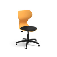 MIA LIFT - Swivel plastic chair with castors. Stroke gas lift. Adjustable height S5-S7. Mint green