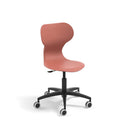 MIA LIFT - Swivel plastic chair with castors. Stroke gas lift. Adjustable height S5-S7. Mint green