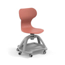 MIA STORE - Swivel polypropylene chair. Lower tray. Ivory White