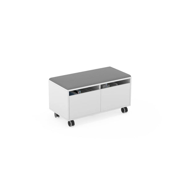 MINI MOVE - Grade with 2 storage spaces and 1 seat. Grey