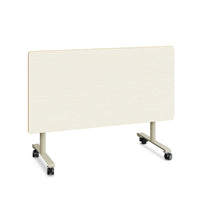 MINIFLOOP- Folding Table. Metal Frame, castors.tabletop. Maple White. 1390x680mm. Size 4