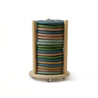 PALM - Storage rack set PLYWOOD with castors + 40 cushions