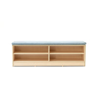 PLUM - Storage bank PLYWOOD with upholstered cushion