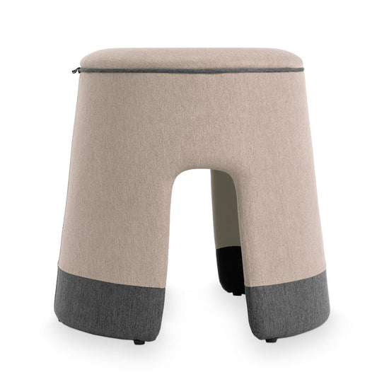 POP – Upholstered pouf – Top color Sand Dune