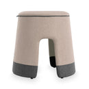 POP – Upholstered pouf – Top color Sand Dune