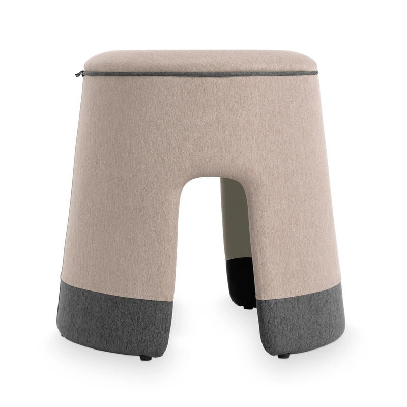 POP – Upholstered pouf – Top color Sand Dune