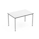 RECTANGLE - Metal structure table. Warm Grey. Maple MDF. 1614x814 mm. T6