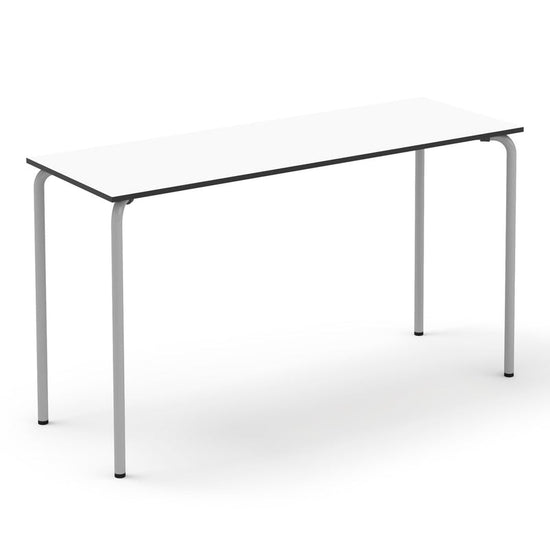 RECTANGLE PLUS - Metal structure table. MDF tabletop. White. 1814x664 mm. Size 8