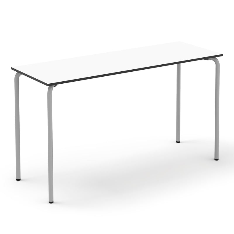 RECTANGLE PLUS - Metal structure table. MDF tabletop. White. 1814x664 mm. Size 8