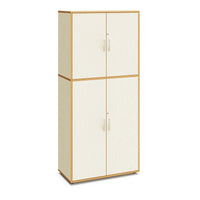 ROSIE - Cabinet with 5 inner compartments and 4 doors in WOOD finishing with lock
